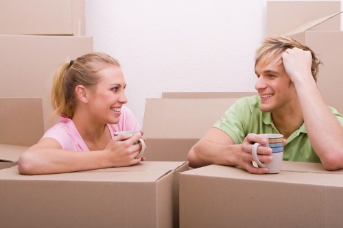 Careful transport of household furniture across West Hampstead