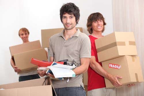 Packed household items ready for a removal service