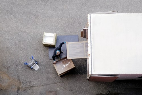 Removal truck ready for a local move in West Hampstead