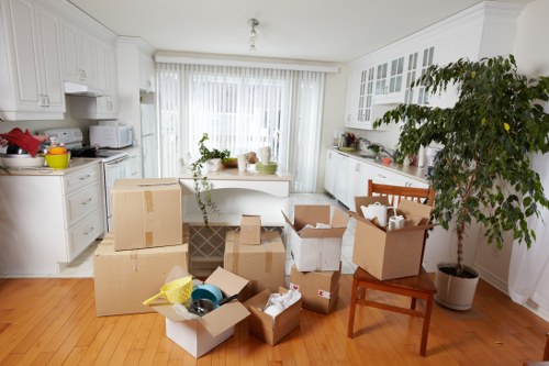 Removal team preparing a safe move in West Hampstead