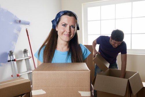 Packing and loading a truck for a West Hampstead home relocation