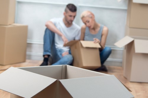 Organised moving day packing support for a local property