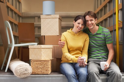 Careful loading of household items for a local move in West Hampstead