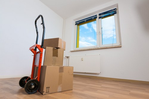 Commercial moving truck hire for offices near West Hampstead